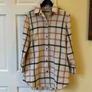 Anthropologie Plaid Shacket